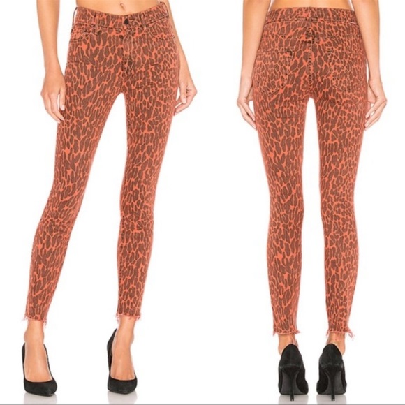 Mother High Waisted Looker Ankle Fray Jeans 27 - Picture 2 of 12